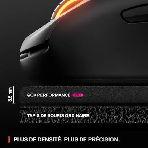 SteelSeries QcK Performance L Speed Noir - vue 4