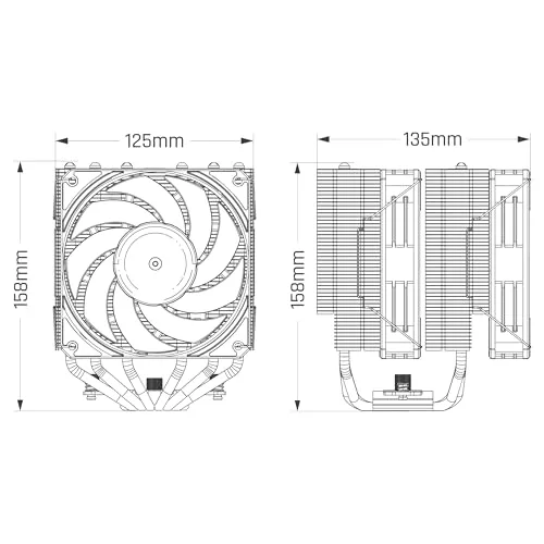 Cpu Cooler C20 Pro PWM Noir - vue 6