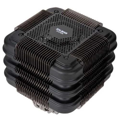 Refroidisseur de processeur - ZALMAN - FX100 Cube - Fanless - Compatible Intel & AMD - Noir - vue 2