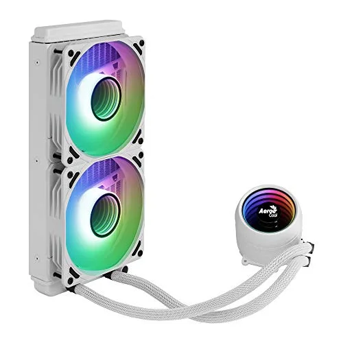 AEROCOOL Mirage L240 ARGB Blanc - Kit de refroidissement watercooling CPU 240mm - vue 3