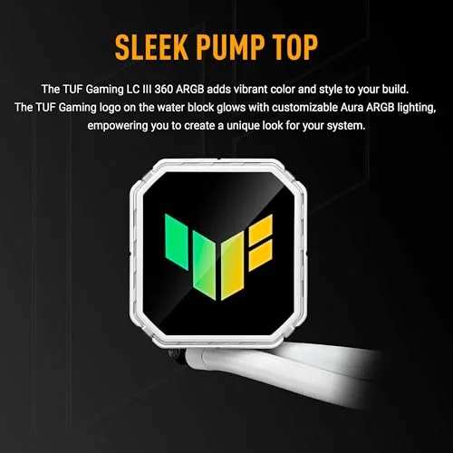 Asus Kit Watercooling TUF Gaming LC III 360 ARGB blanc - vue 2