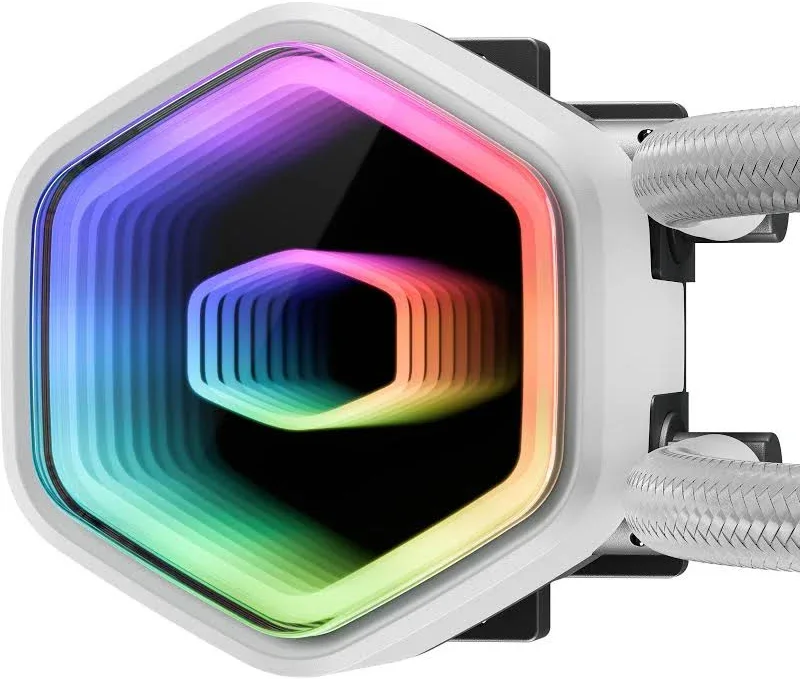 Cooler Master MasterLiquid 360 Core II ARGB Blanc - vue 3