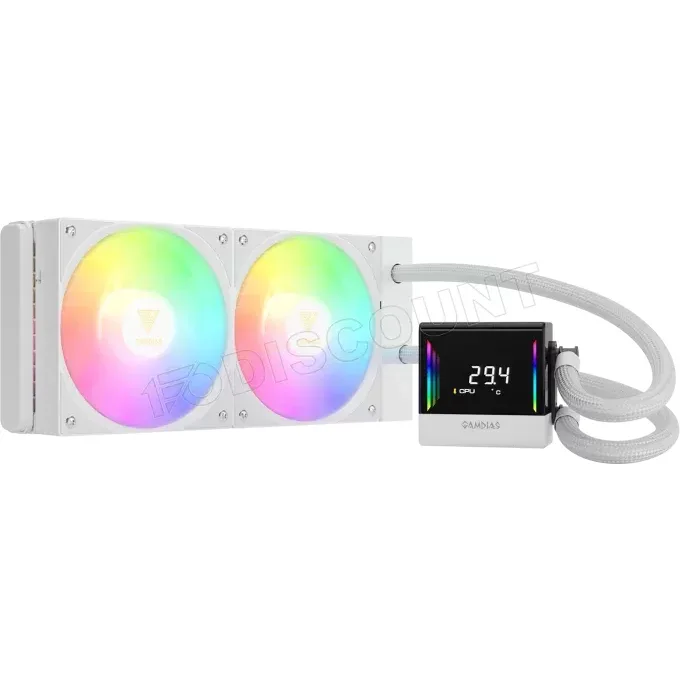 Gamdias CHIONE E4-240 Blanc 240mm ARGB