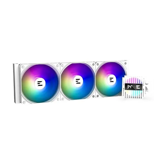 Kit Watercooling AIO - Zalman - Alpha2 RGB - 360mm - Blanc - Performance et esthétique - vue 3
