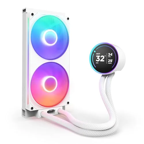 NZXT Kraken Elite 280 RGB - Refroidisseur de liquide CPU AIO - Radiateur 280mm - Ventilateur F280 RGB - IPS LCD 272 - vue 4