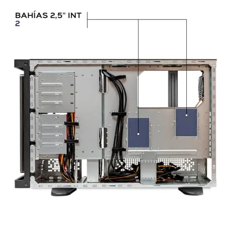 Rack 19 - UNYKACH - WS-SR630 - 4U - Aluminium - Refroidissement Liquide - Noir - vue 8