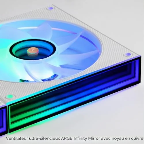 Refroidissement Liquide AIO - MARS GAMING - ML-LCDPRO360 - 3 Ventilateurs ARGB - 600W TDP - Écran LCD 28 - vue 3