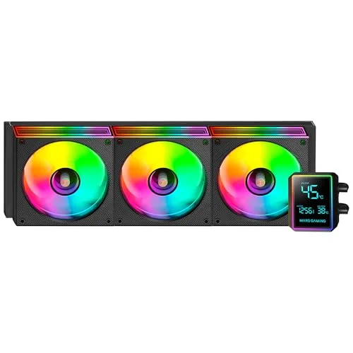 Refroidissement Liquide AIO - MARS GAMING - ML-LCDPRO360 - 600W TDP - 3 Ventilateurs ARGB - Écran LCD 28 - vue 5