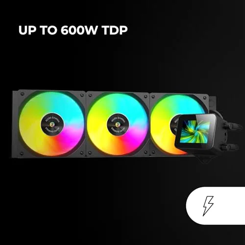 Refroidissement Liquide AIO - MARS GAMING - ML-VISION360 - TDP 600W - 3 Ventilateurs ARGB - Écran LCD 4:3 - vue 3