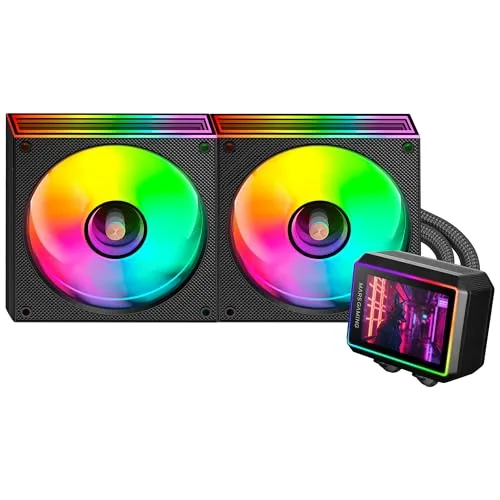 REFROIDISSEMENT LIQUIDE - MARS GAMING - ML-VISIONII240 - Écran IPS 28 rotatif 360° - 2x Ventilateurs ARGB 120mm - vue 5