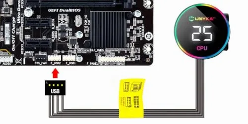 Refroidissement Liquide - UNYKACH - AquaStorm 360 - Compatible Intel/AMD - Aluminium/Cuivre - Noir - vue 7