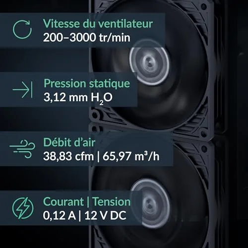 Refroidissement - ventilation - watercooling Arctic - ACFAN00298A - Lüfter P9 PWM PST - vue 2