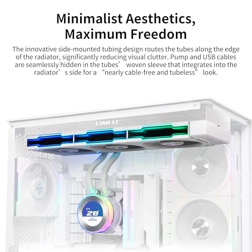 Refroidissement - ventilation - watercooling Lian li Hydroshift II LCD-C 360CL Refroidissement à eau (GHS2LCD36RW) - vue 6