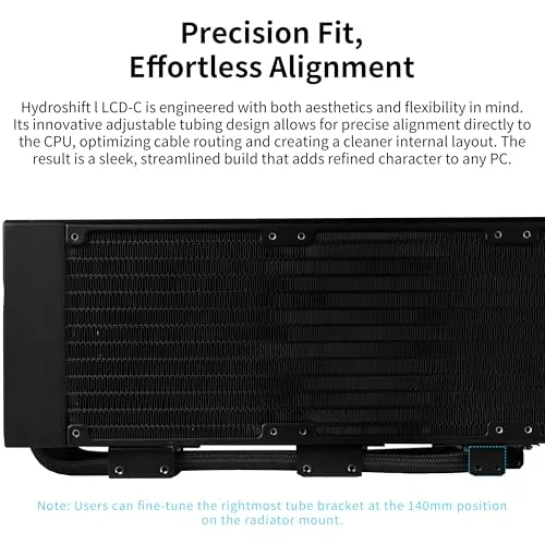 Refroidissement - ventilation - watercooling Lian li Hydroshift II LCD-C 360CL Refroidissement à eau (GHS2LCD36RW) - vue 7