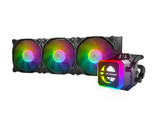 Refroidisseur Gaming - Cougar Gaming - HELOR360 - Refroidissement liquide - RGB dynamique - Fenêtre transparente - vue 2