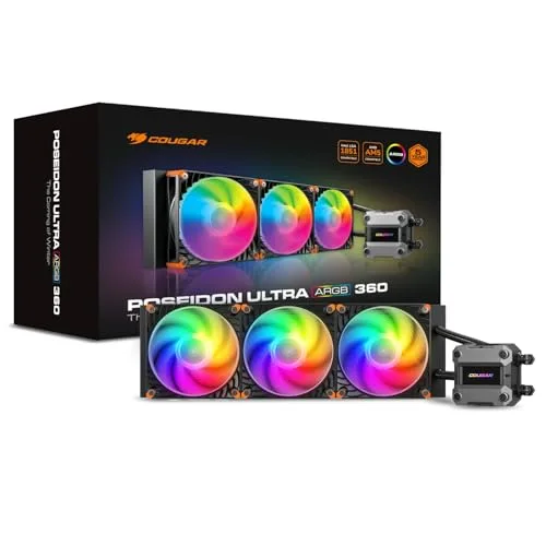 Refroidisseur Gaming - COUGAR - POSEIDON ULTRA360 - Noir - AIO 360mm - ARGB - Silencieux - vue 7