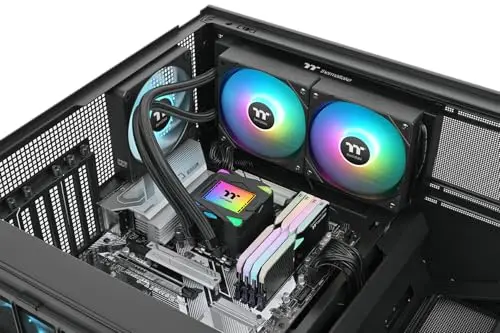THERMALTAKE - LA240 ARGB Sync - Watercooling AIO - Ventilateurs 120mm - ARGB Intel AMD - Noir - vue 8