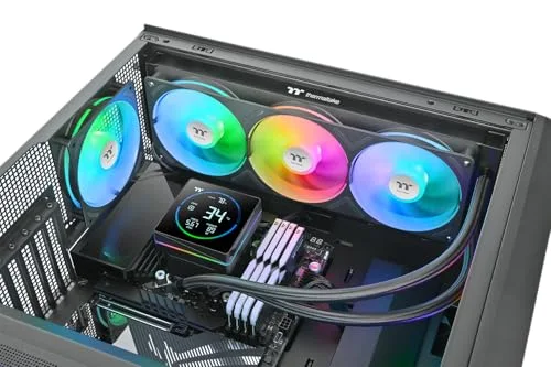 THERMALTAKE - TH360-S V3 A-RGB Sync - CL-W470-PL12SW-A - Watercooling AIO - Ventilateur 1x 360 mm ARGB - Noir - vue 9