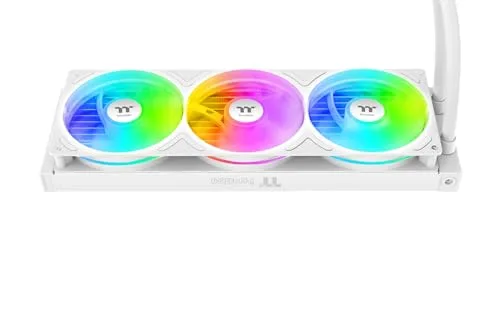 THERMALTAKE - TH360 V3 A-RGB Sync Snow - CL-W468-PL12SW-A - Watercooling AIO - Ventilateur 1x 360 mm ARGB - Blanc - vue 2
