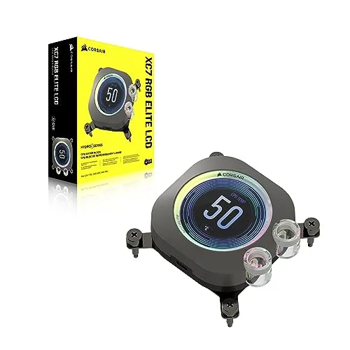 Water Cooling - CORSAIR - iCUE XC7 RGB ELITE LCD pour socket Intel 1700 et AMD AM4/AM5 - Noir - vue 8