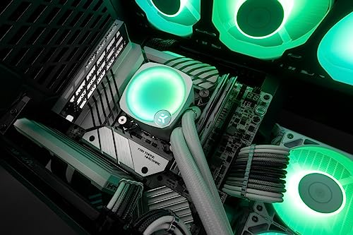 Watercooling complet EK-Nucleus AIO CR360 Lux D-RGB - Blanc - 360mm - Aluminium et cuivre - vue 7