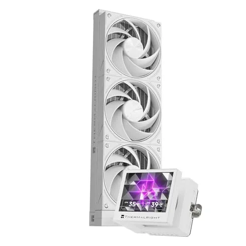 Watercooling CPU - Thermalright - Stream Vision 360 - Blanc - Écran flottant 35” - 2400 RPM - 954 CFM - 31.4 dBA - vue 2