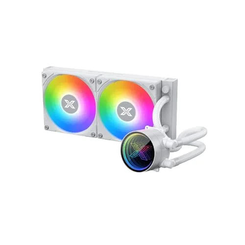 XIGMATEK - Fenix II 240 Arctic - Watercooling AIO - Ventilateurs 120mm - ARGB blanc Intel AMD - Blanc - vue 3